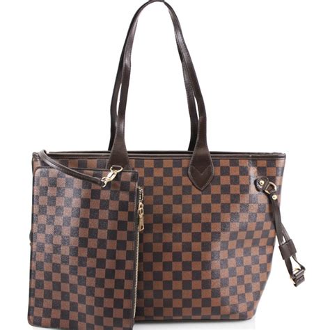 brown lv handbag|lv brown checkered bag.